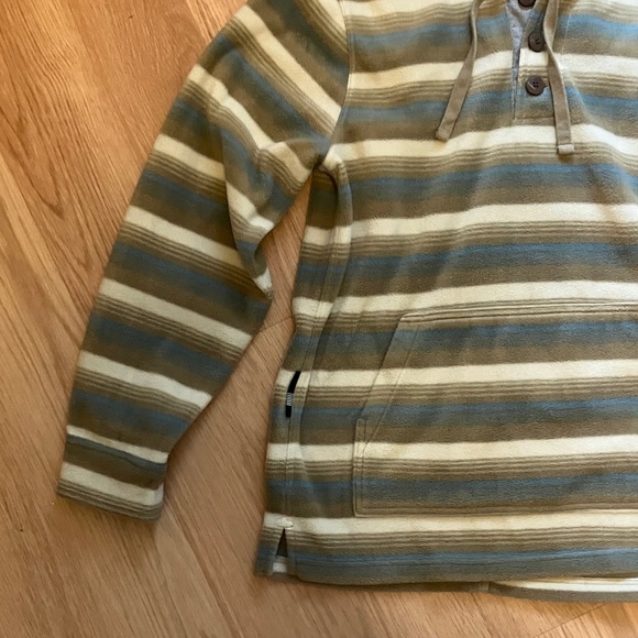 VISSLA Green and Gray Striped Hoodie - Picture 7 of 14
